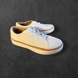 Align Revitalign Women's White Canvas Sneakers Cork SIZE 11 Comfort